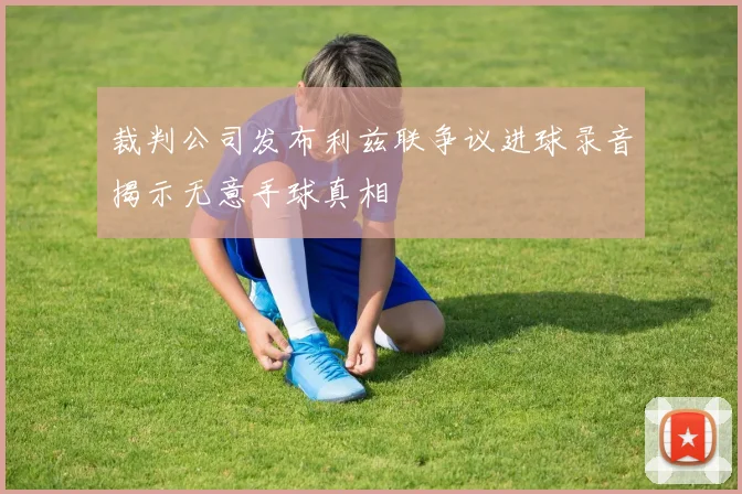 裁判公司发布利兹联争议进球录音揭示无意手球真相